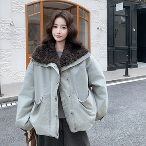 现货新款羊羔毛派克服099-10318-p235-k368