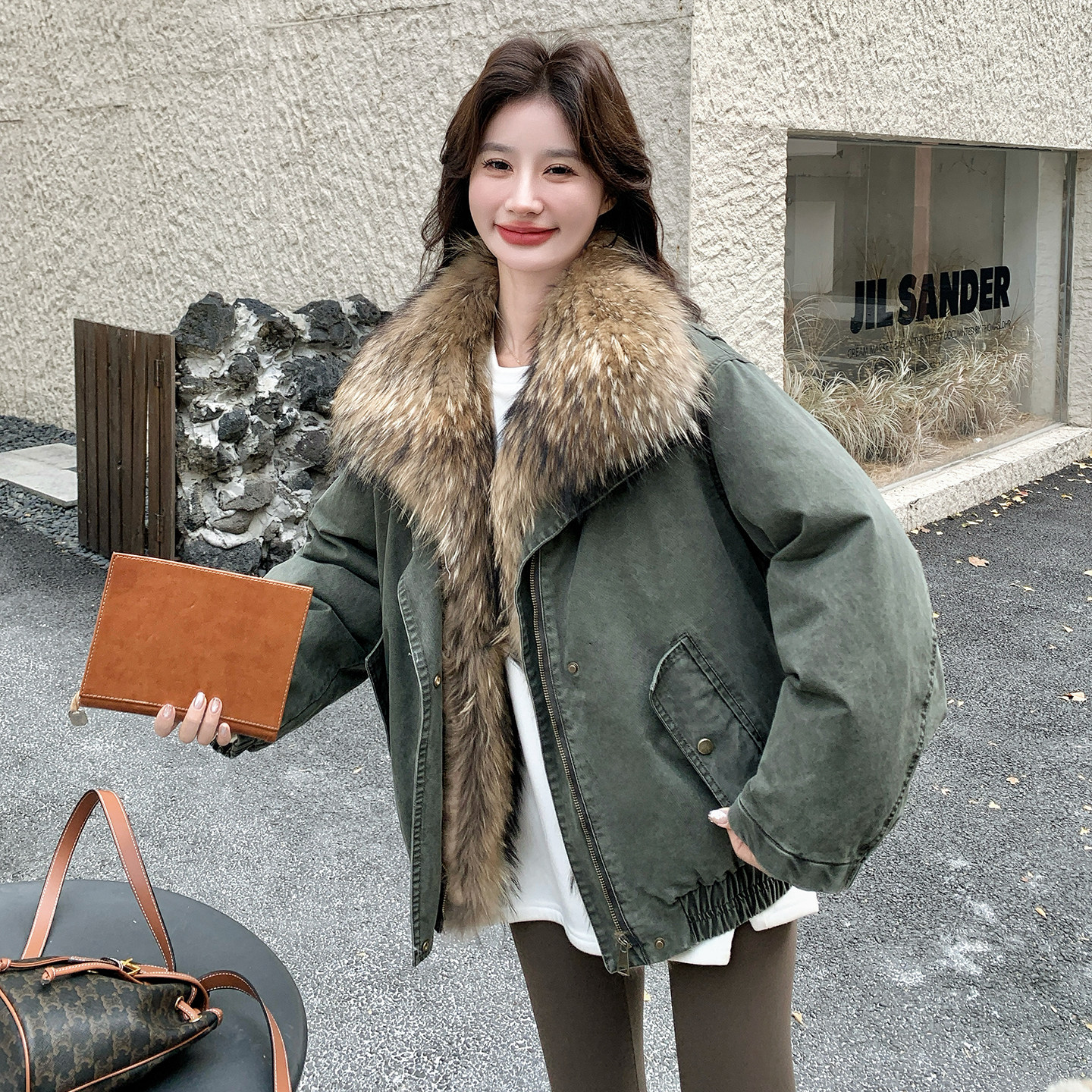 新款90羽绒派克服099-10398-p315-k478，女装羽绒服，浙宝099