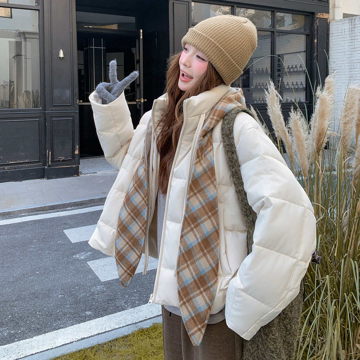 新款撞色羽绒服50绒099-10362-P265-K398,女装羽绒服,浙宝099