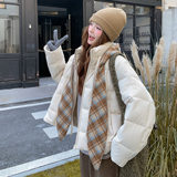 新款撞色羽绒服50绒099-10362-P265-K398，女装羽绒服，浙宝099