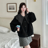 现货26春季新款娃娃领外套099-1002-P145-K208，女装短外套，浙宝099