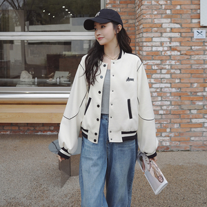 现货23年春季新款撞色刺绣棒球服2c161-923-p135-k188图片