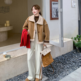 现货拼接格子羊羔毛099-D207-P185-K278，女装皮草，浙宝099