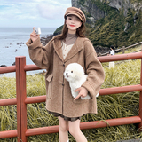 现货24冬季双色人字纹双面羊绒大衣099-D161-P235-K358，女装毛呢外套，浙宝099
