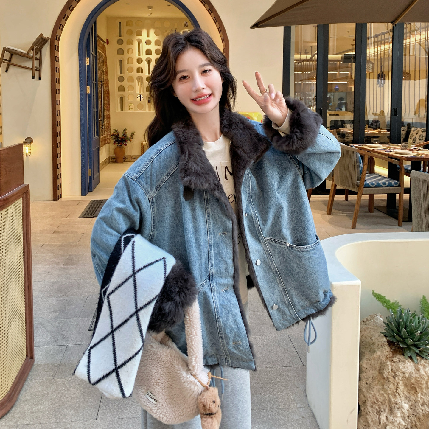 新款现货水洗牛仔派克服099-10378-p275-k418,商品下架区,浙宝099