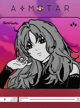 AimStar 龙胆SP 聚氨酯底胶绒感均衡中性二次元电竞游戏鼠标垫