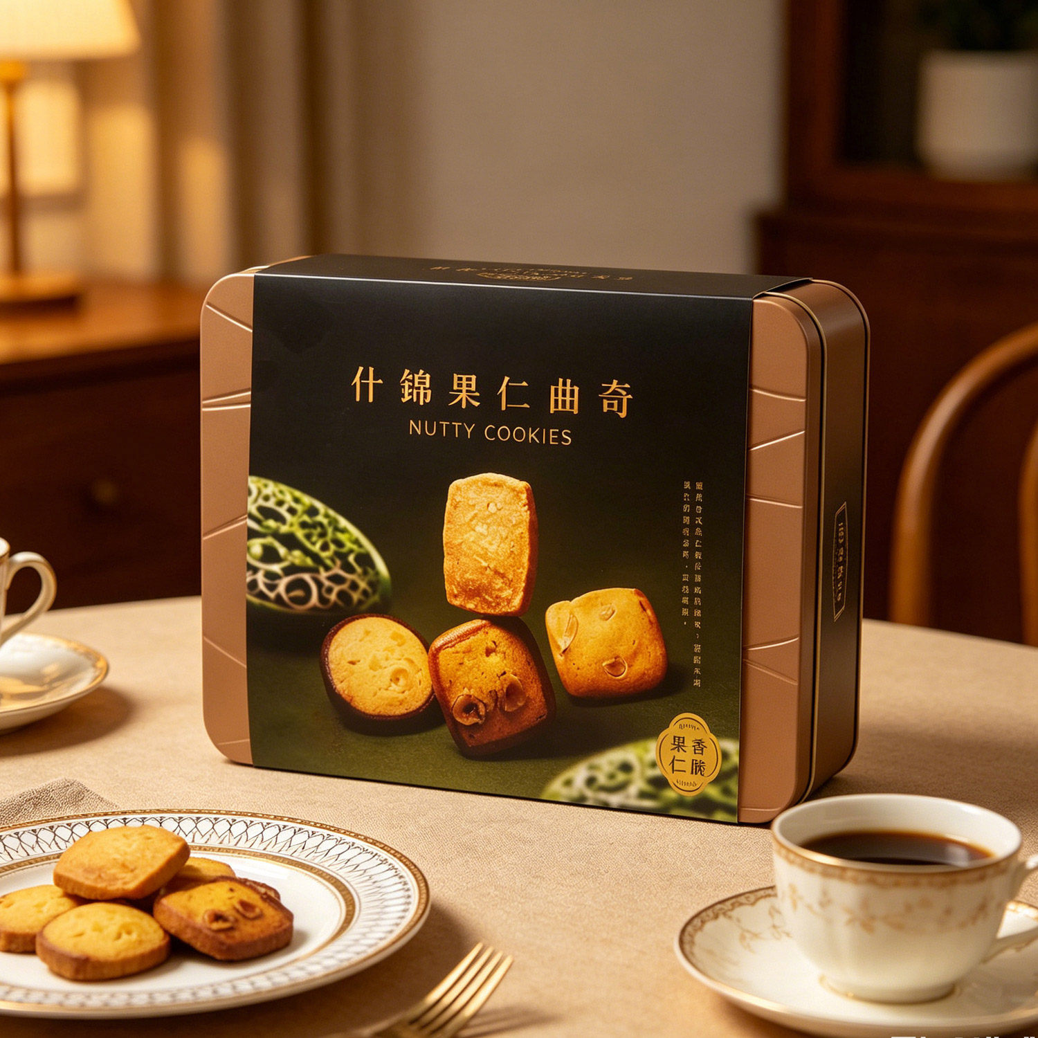 临期】香港美心什锦果仁252g饼干礼盒装零食糕点送人伴手礼