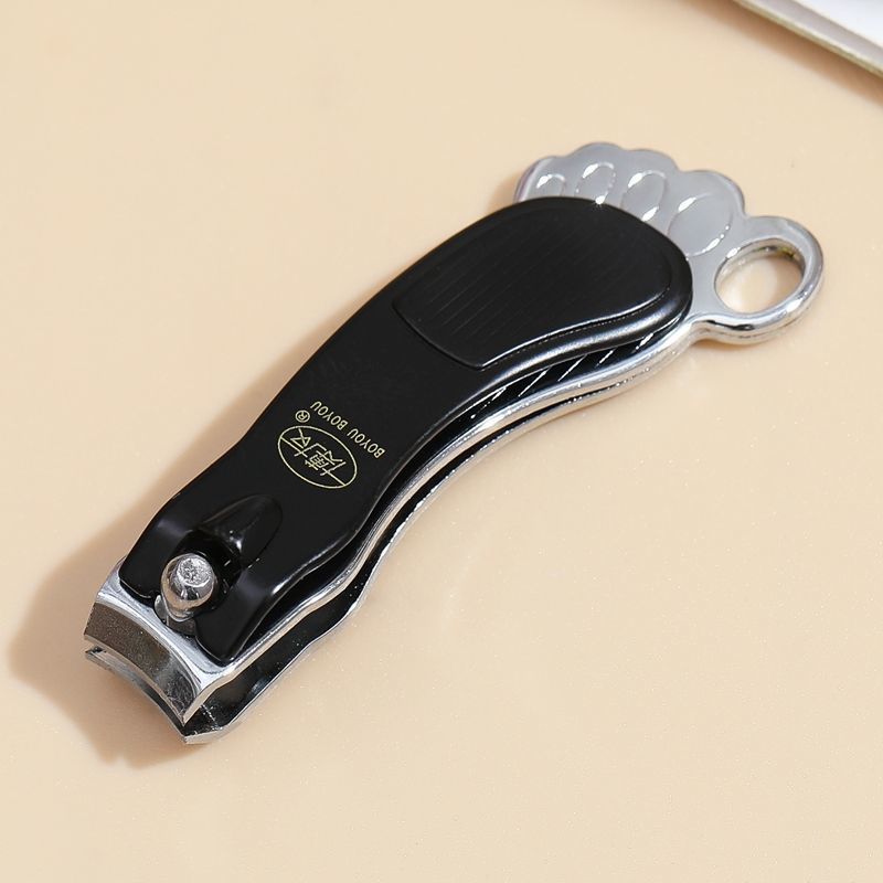 正品博友指甲剪可爱便携指甲刀小脚丫单剪小号指甲钳修甲美甲工具