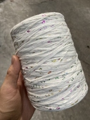 外贸特色扁带棉纱线 手编衣服帽子包包混线手工DIY线