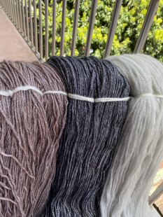 金银线亮丝线空心羊毛马海毛 手编钩针毛衣围巾外套diy包包玩偶线