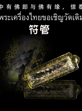 泰国佛牌 阿赞普 符管塔固 亚克力防水外壳 吊坠