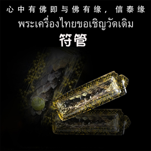 泰国佛牌 阿赞普 符管塔固 亚克力防水外壳 吊坠