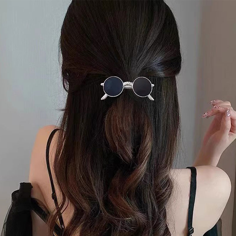 抓夹金属甜酷墨镜发夹