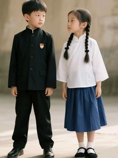 儿童民国风学生装五四运动会幼儿园诗歌朗诵合唱演出服毕业季服装