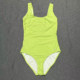 出口欧美女士成人圆领简约大露背竞技竞赛无胸垫三角裤 连体游泳衣