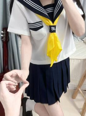 夏季学院风海军领JK水手服套装