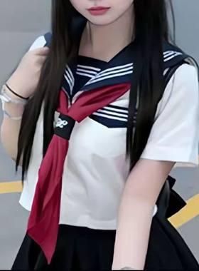JK水手服学院风三角巾环扣