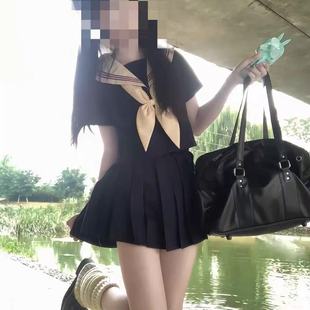 知半城原创正版水手服学院风jk制服裙夏季日系中间服长短袖套装女
