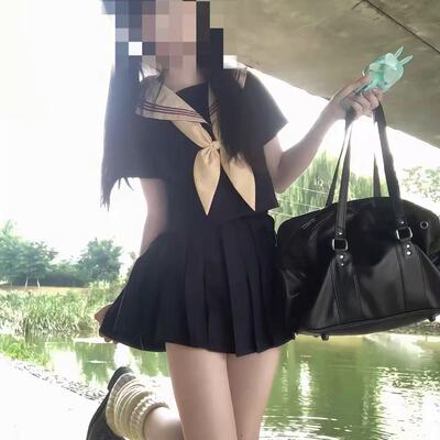 jk制服裙夏季日系中间服短袖套装
