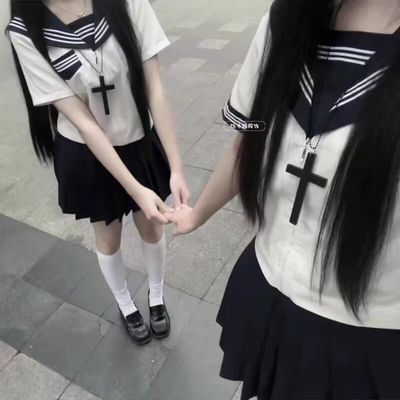 夏季日系JK水手服学院风套装