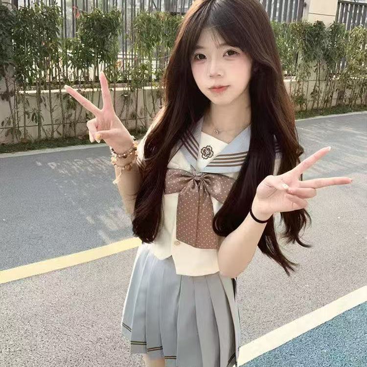 jk制服套装原创正版水手服日系夏