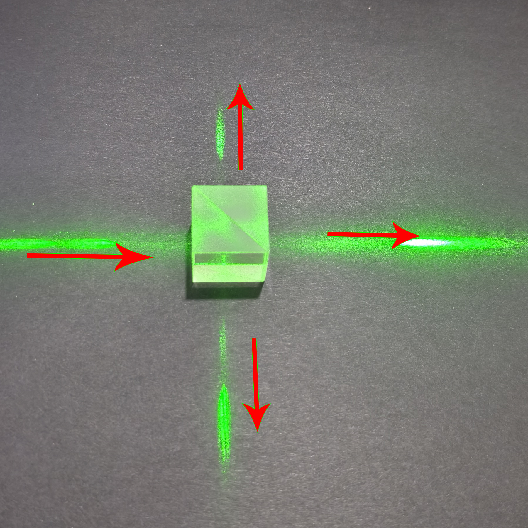 分光棱镜 19MM 正方体分光棱镜分束镜光学分光棱镜半反半透稚晖君
