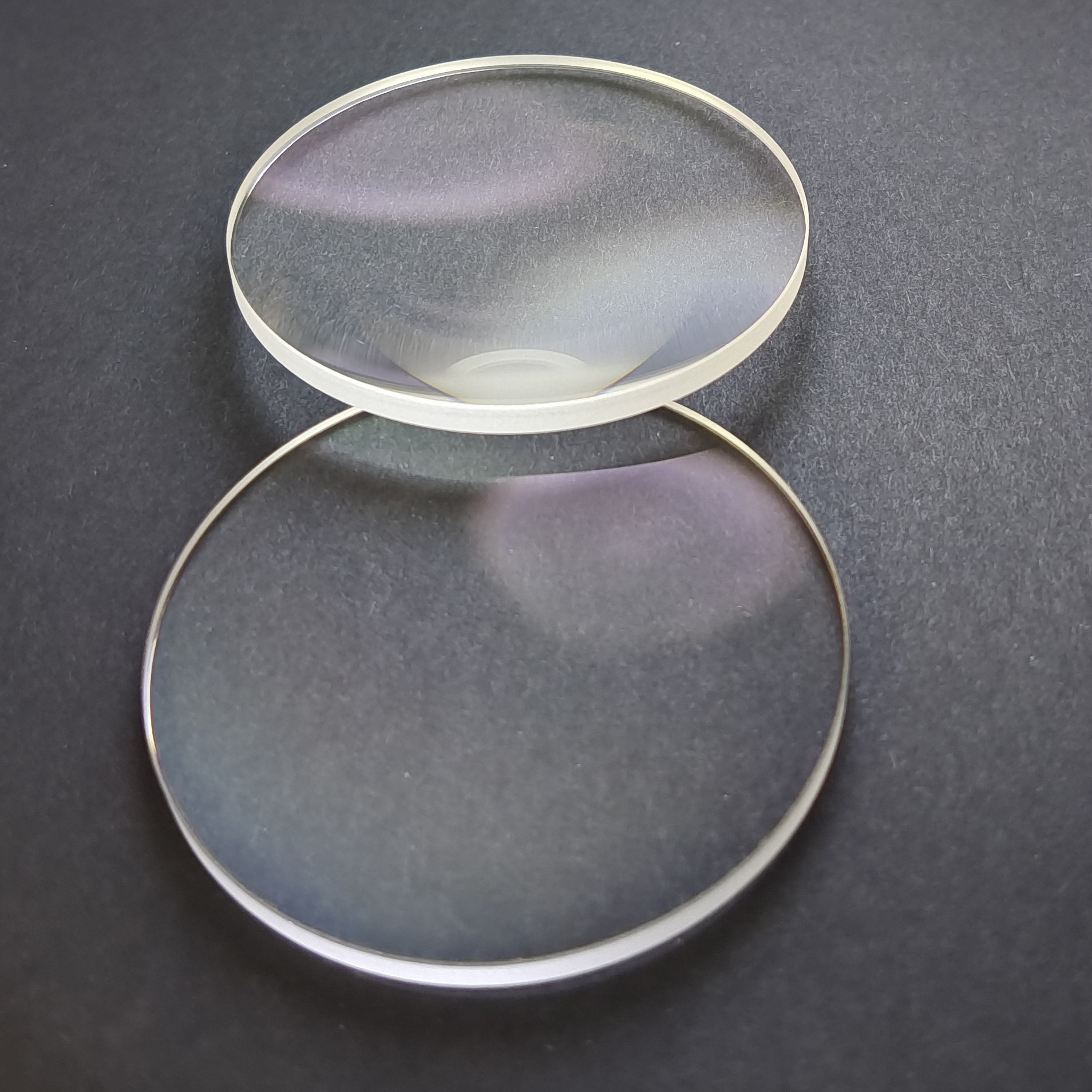 直径57MM焦距195MM光学ED光学透镜材质H-FK61件号872 双面镀膜