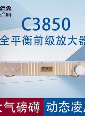 金嗓C3850 发烧真全平衡甲类前级低失真高保真专业放大器音响