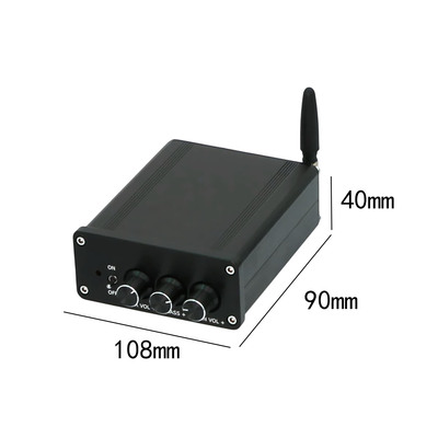 迷你TPA3116 2.1大功率HIFI 桌面数字QCC3034蓝牙功放 ES9023解码