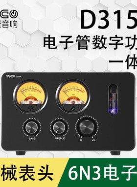 D315N TPA3251 2.0大功率hifi发烧蓝牙5.1功放 电子管6N3胆机VU表