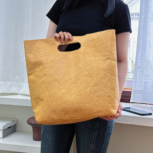 俏墨家杜邦纸袋定制印logo购物环保袋礼品定做手提袋托特包