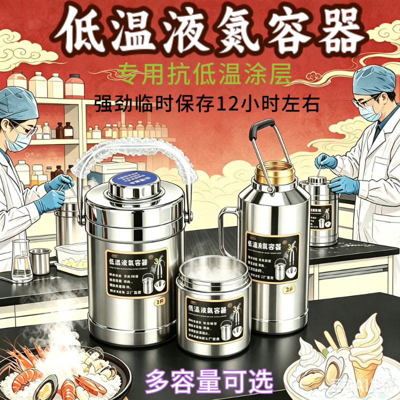 不锈钢实验室专用液氮壶保冷72h