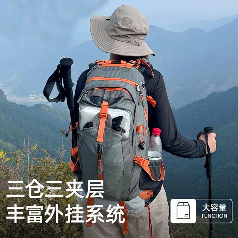 户外徒步登山背包轻便双肩包新款专业轻量化大容量旅行防水尼龙布图片