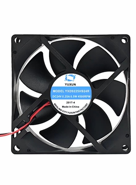 YUXUN YXD9225HS24R 0.25A 6W DC24V逆变电焊机9025 9CM散热风扇