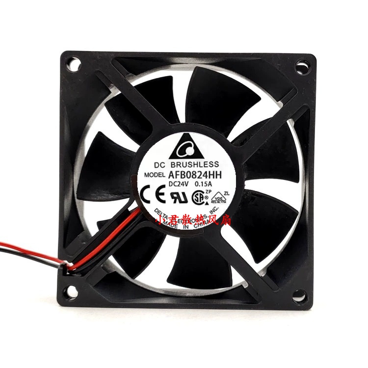台达 AFB0824HH 24V 0.15A 8025 8cm变频器 静音工控机 散热风扇