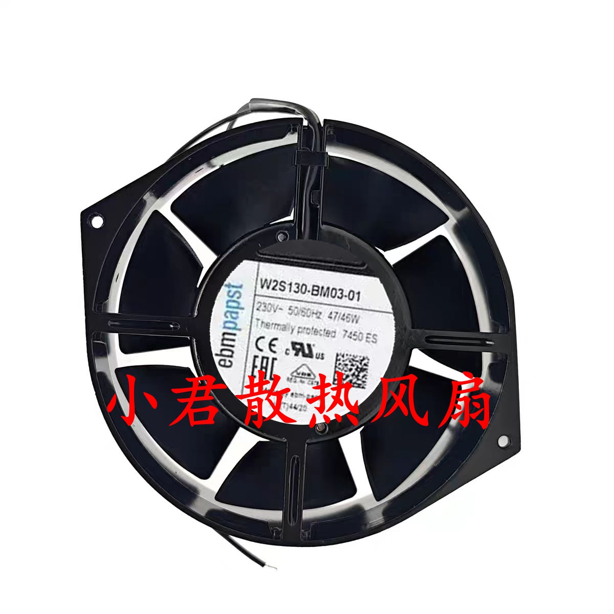 全新进口德国 W2S130-BM03-01 17055 230V 金属耐高温散热风扇