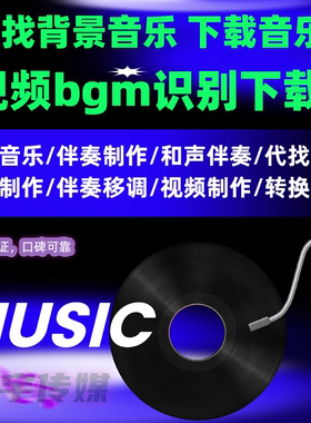 找歌听歌识曲音乐代找背景音乐付费歌曲下载短视频bgm识别找伴奏