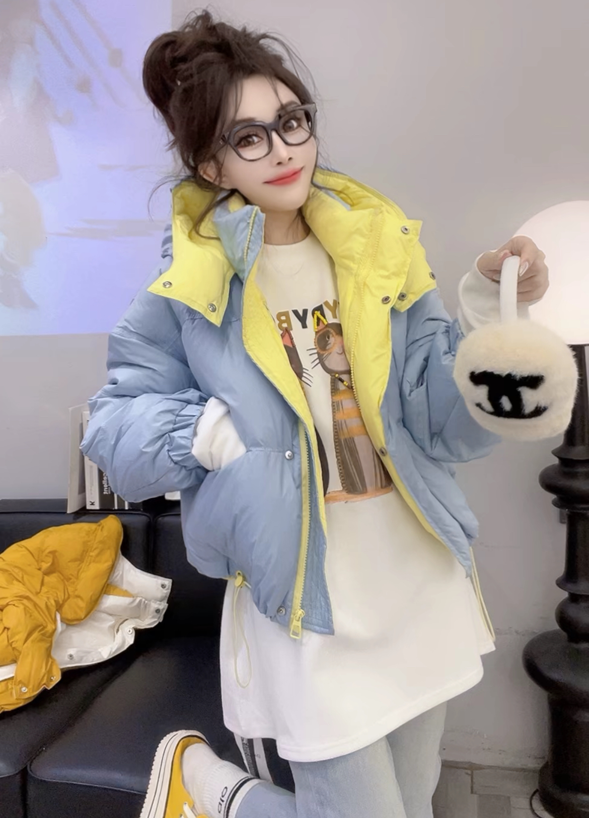 2025年冬季新款女士棉衣棉服外套棉袄小个子短款加厚面包服外套潮