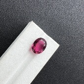 9.13ct椭圆形桃红玫瑰色碧玺全净体精切工艺10 13mm