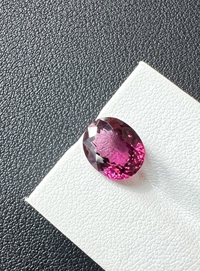 5.22ct石榴石Malaya镁铝榴9*10mm石椭圆形全净体新式切割火彩好