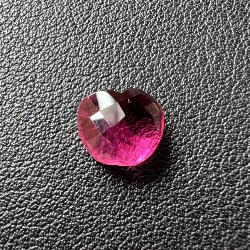 3.9克拉粉红色碧玺晶体干净霓虹感足DIA苹果等8*9.3mm