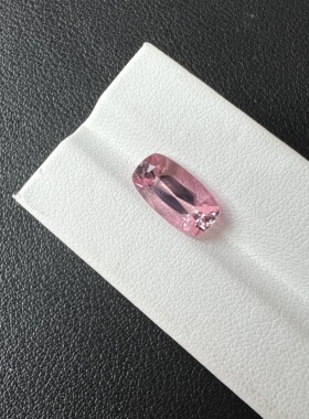 3.69ct樱花粉碧玺全净体玻璃体精切工艺7.2*13mm