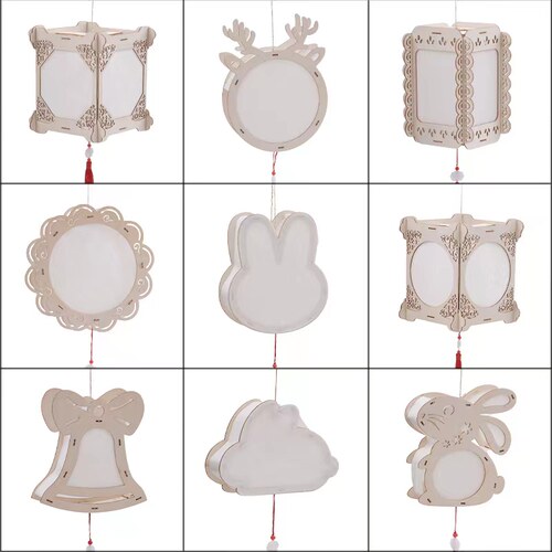 中秋手提灯儿童手工DIY材料包