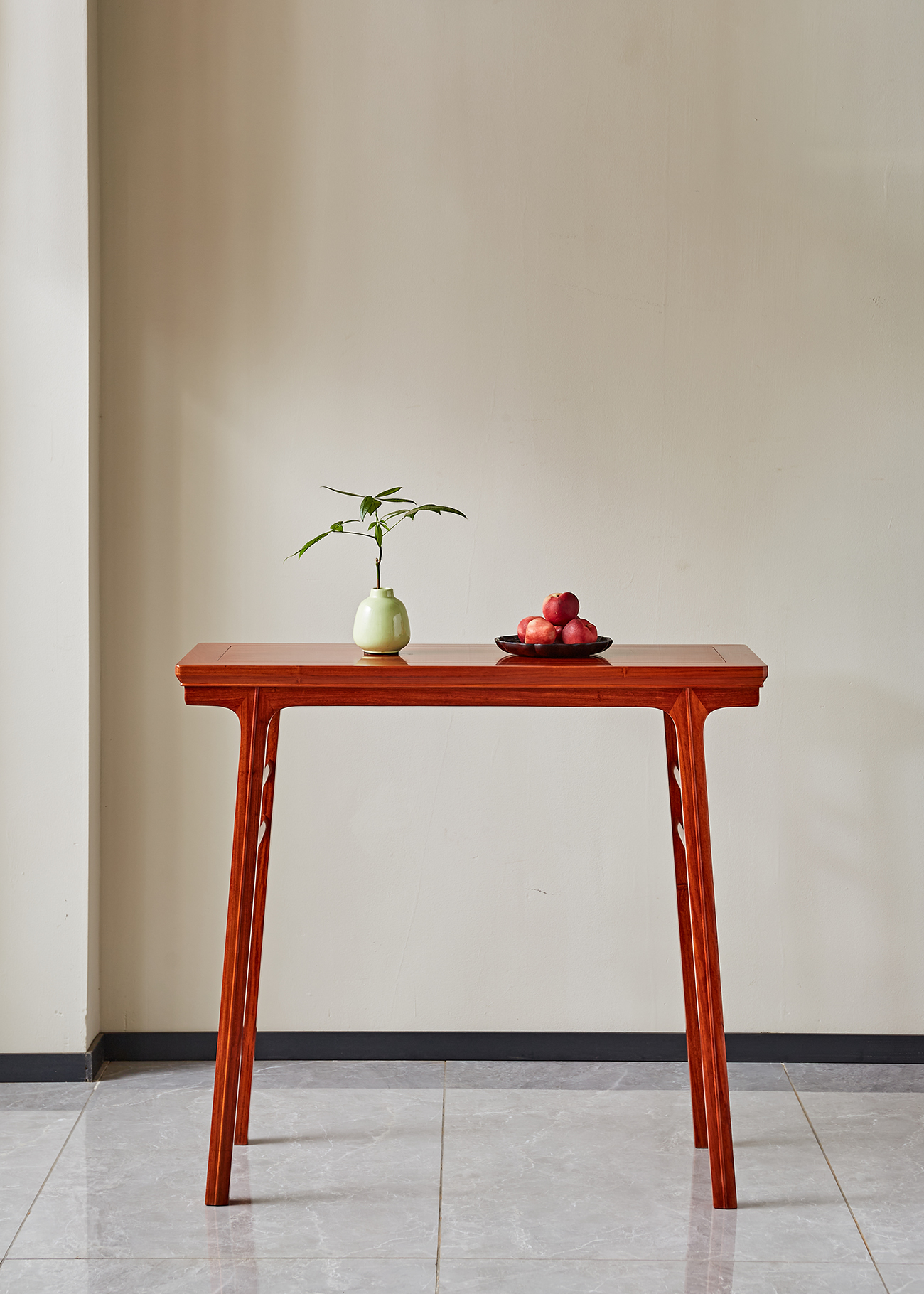 缅甸花梨一炷香条案福器来了中式空间宋式美学陈设玄关平头案翘