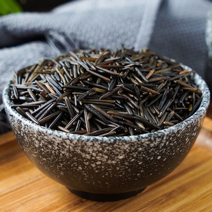 冰湖野米苏比利尔加拿大3号黑菰米五谷杂粮粗粮粥松针米谷物1号