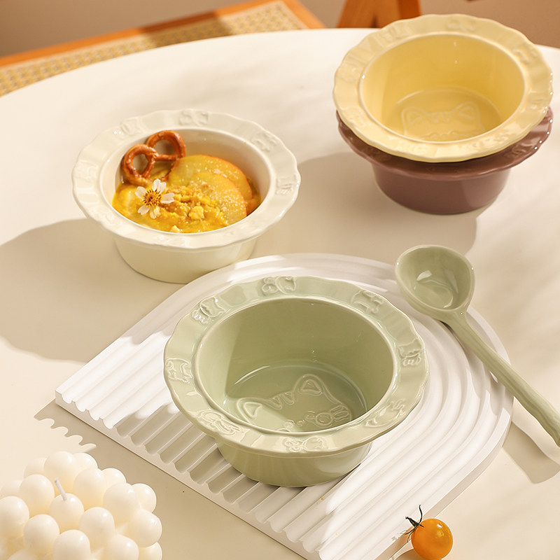 陶瓷碗in风酸奶拌拌碗个人专用女生可爱的碗精致高端碗水果沙拉碗,餐饮具,碗,淘宝优惠券,粉丝福利购,淘宝优惠卷