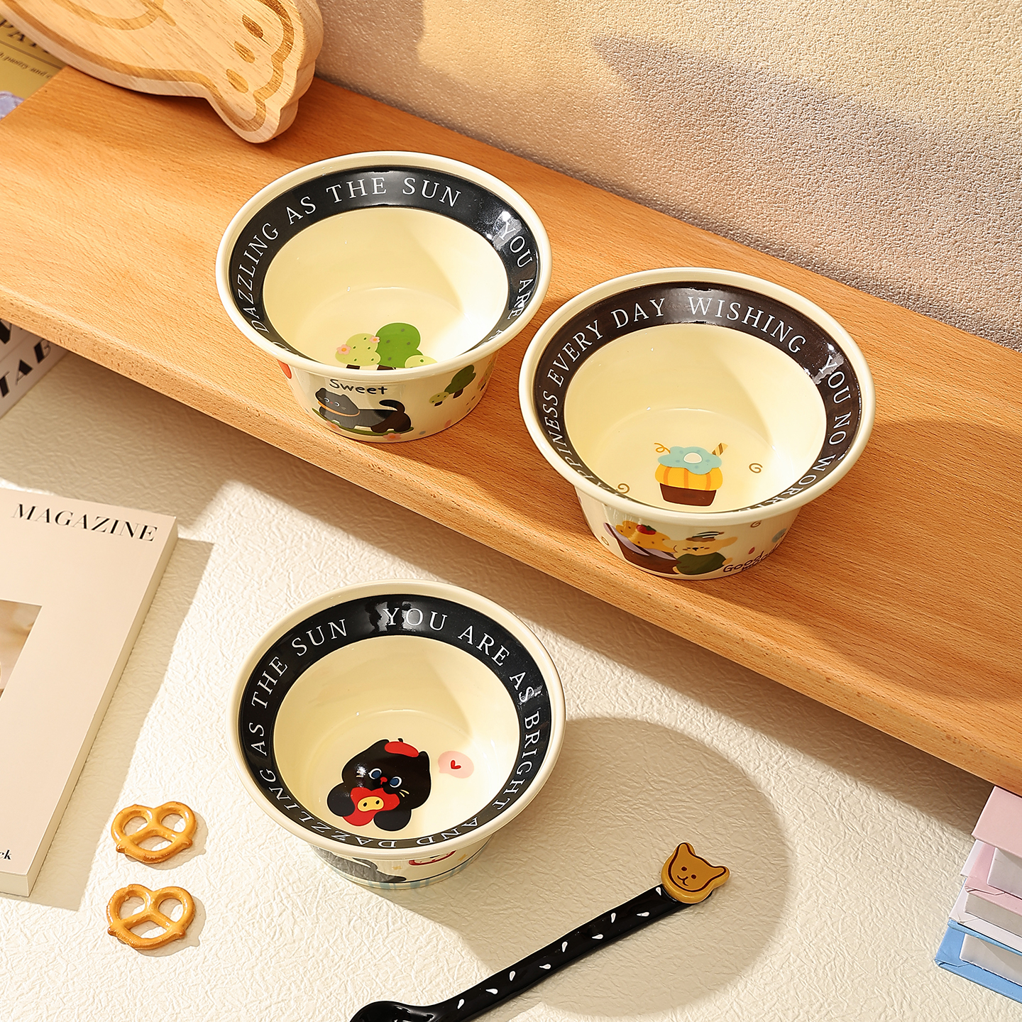 甜欧尼釉下彩餐具可进洗碗机