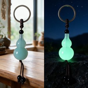夜光葫芦钥匙扣挂件发光貔貅挂绳钥匙圈直播福袋手机挂件礼品