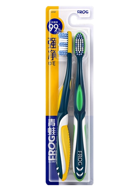 青蛙中毛特硬男士适用牙刷