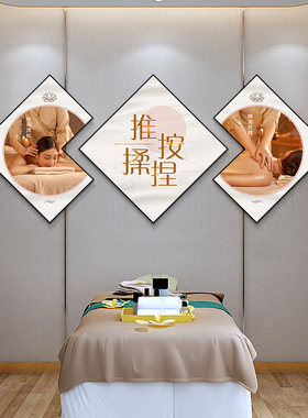 美容院养生馆壁画墙面装饰